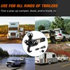 MEOTWARE Trailer Hitch Tri-Ball Mount with Hook - Heavy Duty