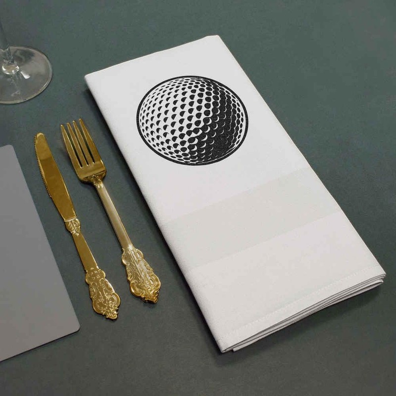 'Golf Ball' Cotton Napkin/Dinner Cloth (NK00041824)