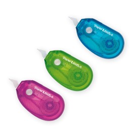 Paper Mate Dry Line I-Mini Correction Tape - Assorted Colours (Pack of 3)