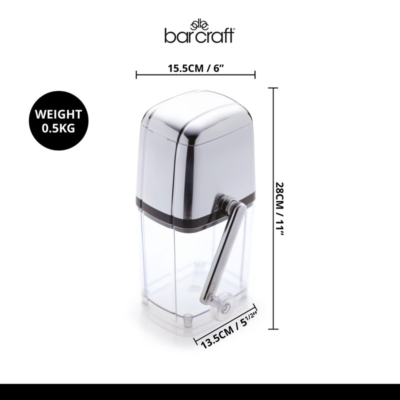 Kitchen Craft Bar Craft Rotary Action Acrylic Ice Crusher