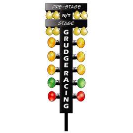 Grudge Racing Drag Tree Decal (8" x 2.5")