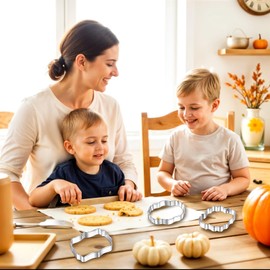 10Pcs Cookie Cutters, Stainless Steel Plaque Cookie Cutter with 10 Shapes, DIY Cookie Molds, Metal Cookie Cutters For Cookie Wedding Baking Decoration Birthday Holiday Party