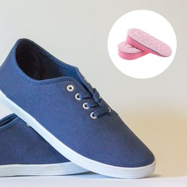 NOLITOY 4 Pairs Height Increase Insoles Decorative Girl Heel Lifts for Sports Shoes