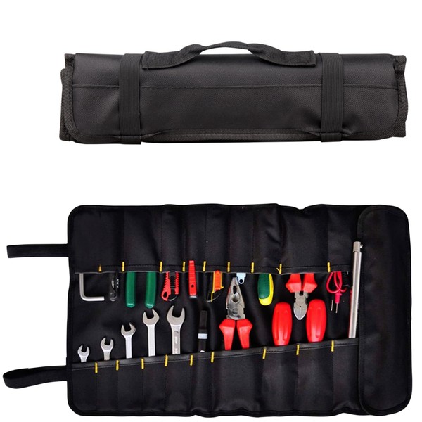 BLIRITEL 22 Pockets Tool Roll Bag, Oxford Wrench Roll Up