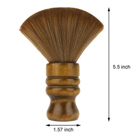 Beomeen Cepillo de peluquería para cortar el pelo, cepillo de pelo grande, suave, cepillo de pelo profesional con mango de madera de fibra natural
