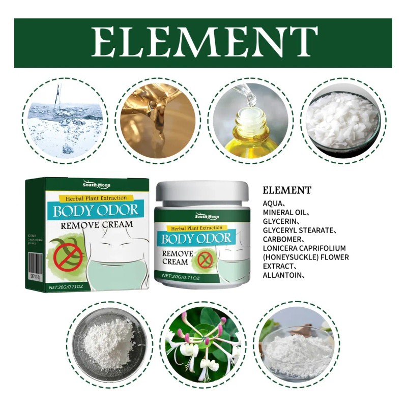 Crema Olor Corporal South Moon Refrescante Que Elimina
