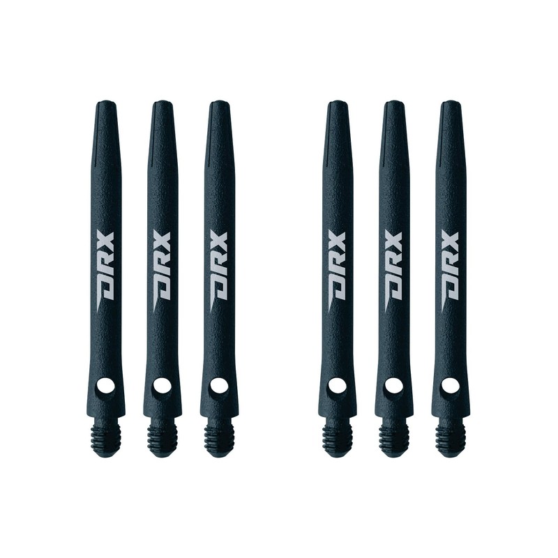 RED DRAGON Hip-Grip Aluminium Medium Black Graphite Dart Stems (Shafts)