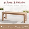 Stoog Outdoor Bench, 2-Person Patio Backless Bench with 800 lbs
