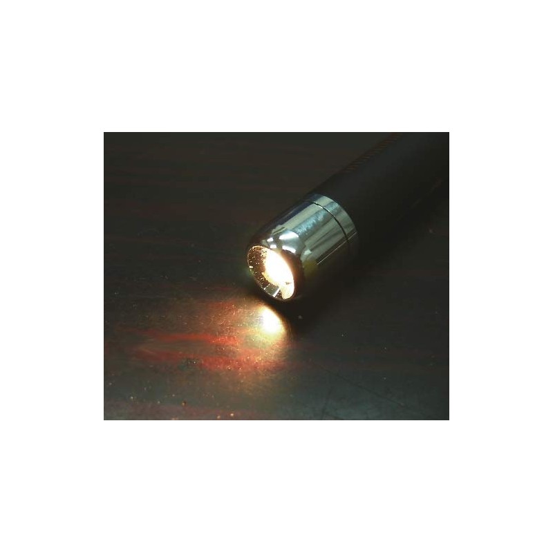 AS ONE KE-336 Rubberized Soft LED Penlight, Black/Blue