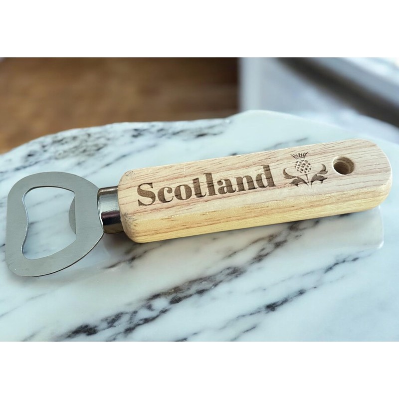Ashton and Finch Wooden Scotland Bottle Opener – Scottish Gift
