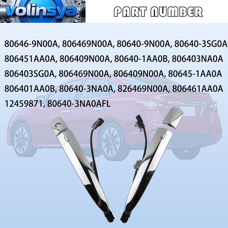 806451AA0A Exterior Chrome Door Handle Front Left & Right Side