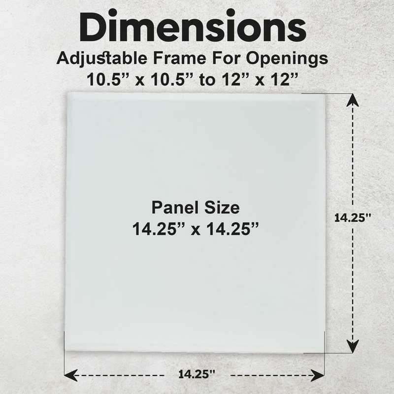 Best 10.5” x 12” Magnetic Wall Access Panel with Adjustable