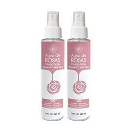 Árbora Pack con 2 Aguas de Rosas MÁS HIDRATANTE Y ANTIOXIDANTE enriquecida con Aloe Vera y Vitamina C. - Ideal para refrescar, calmar, tonificar,...  