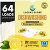 Lucent Globe Dishwasher Dishwashing Detergent Sheets, Dish Soap & Dishwashing