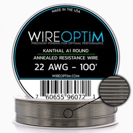 WIREOPTIM Kanthal A1 Resistance Wire 22 AWG - 100 Feet