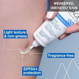 Uriage Bariderm-Cica Crema Multiusos con Protector Solar SPF50+. Crema Facial de Día con Cobre-Zinc - Previene la Formación de Marcas en la Piel - Cic