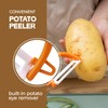 Trez Treamer 6PCS Vegetable Peeler Set with Sharp Blade,Ceramic Apple
