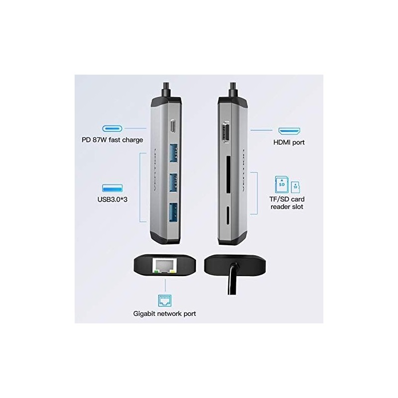 CNDHB VENTION USB Hub - Silver