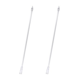 ZGWANSUI 12 Inch Window Blind Tilt Rod, Vertical Blind Wand Control, Blind Tilt Wand Replacement with Hook and Grip, Blinds Replacement Wand Clear, Blind Opener Stick Parts (2 Pack)