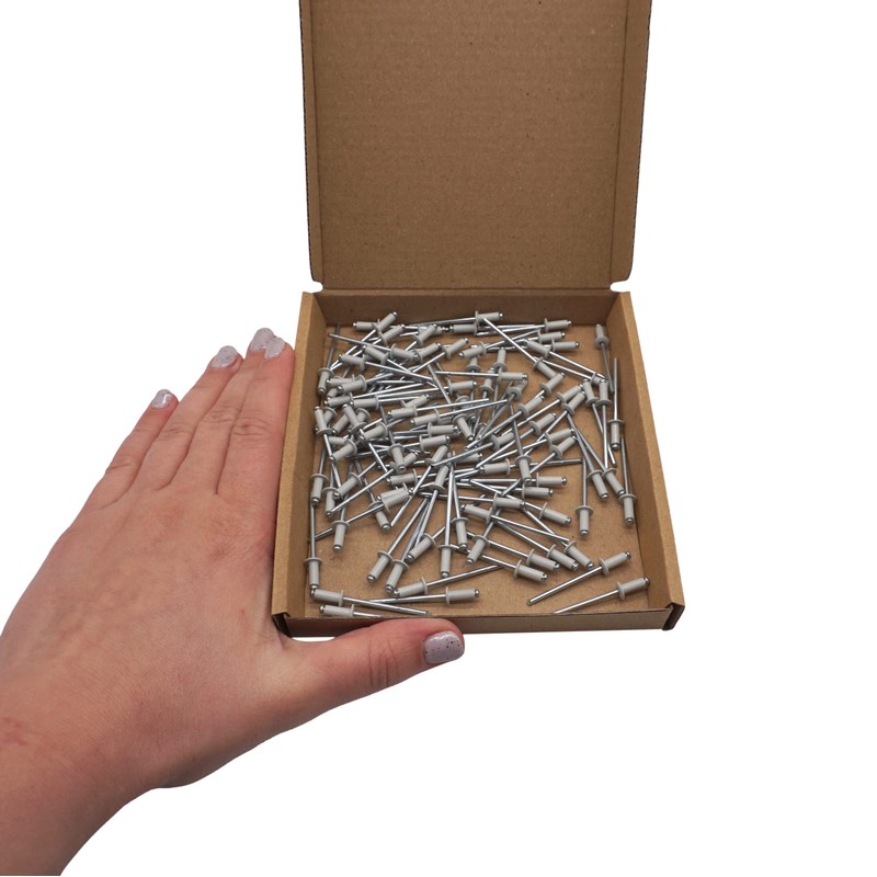 Pack of 100 Painted Blind Rivets 3.2 x 8 mm,