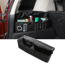 Fgtagtal Car Trunk Organizer Compatible with Toyota FJ Cruiser 2007-2021, Rear Storage Organizer Multi-Compartment Oxford Cloth Car Storage Bag Space Saving, Black