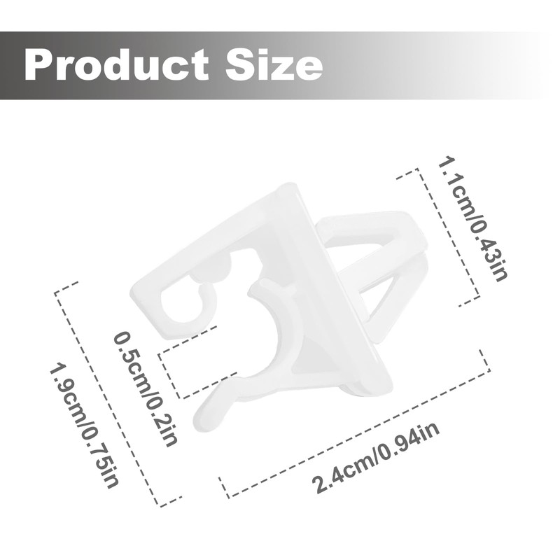 SYudwen 2 Pack Hood Prop Rod Holder Clips Compatible with
