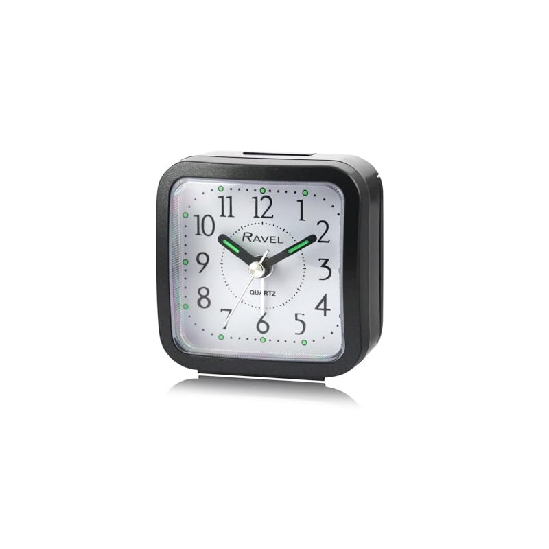 Ravel - Small Travel Alarm Clock with Snooze and Light