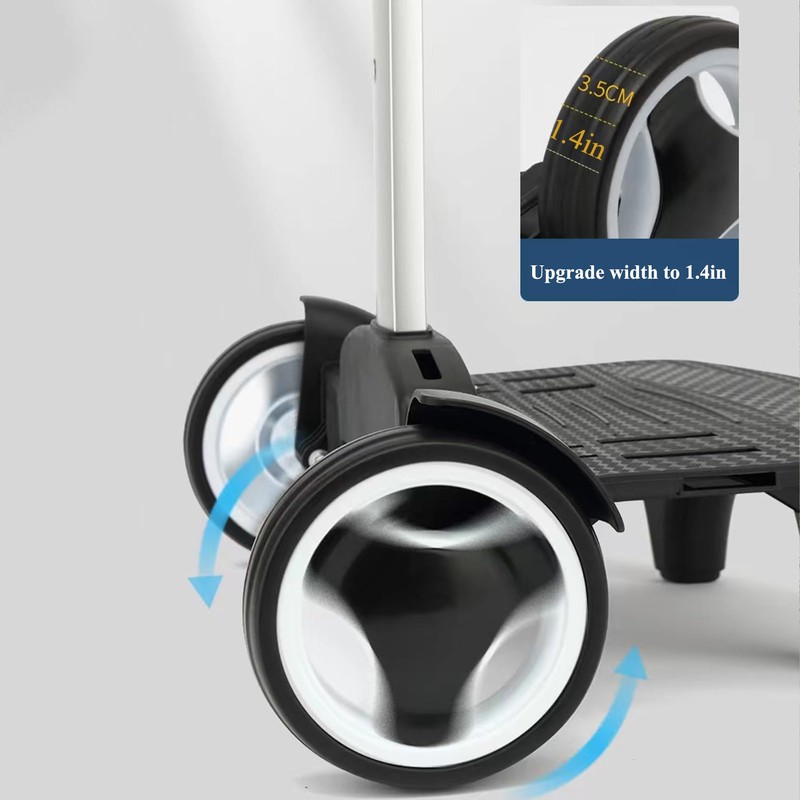 Backpack Trolley, Wheeled Cart with Noiseless Large Wheels Aluminium Alloy