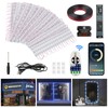 BEAMNOVA 100Ft Blue Commercial Storefront Lights Kit, Remote or Bluetooth