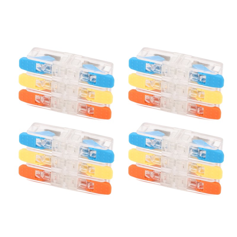 10Pcs Lever Wire Connector Electrical Quick Wiring Connect Inline Splicing