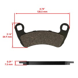 Caltric Front And Rear Brake Pads For Polaris RZR XP 1000 / RZR XP 4 1000 2016-2024