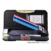 Sonic Pen Case Brave Al Lock Double-Sided Slim Polygon Black