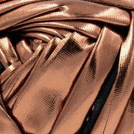 Lion Brand Yarn Faux Leather, Fashion Yarn for Knitting and Crochet, Bronze, 3 Pack