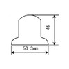 pa-man CS33BK Nut Cap Nut Cover, 1.3 inches (33 mm),