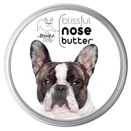 The Blissful Dog French Bulldog Pied Nose Butter for Dry, Cracked Skin, Lick-Safe Dog Nose Balm with Moisturizing Shea Butter, Almond, Olive, and Essential Oils, Pet Supplies, Uncented, 2 oz.