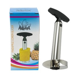2 Pineapple Slicer Corer Cutter Stainless Steel Peeler Kitchen Easy Gadget Fruit