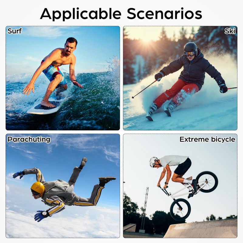 Sosoport Surfing Kit Action Camera Mounts for Surfboard Fixed Base