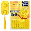 KeFanta Reusable Duster Refill for Swiffer, 360° Heavy Duty Duster