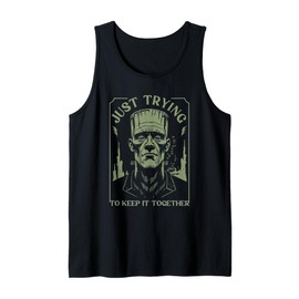 Funny Frankenstein Monster Just Trying to Keep it Together Tank Top