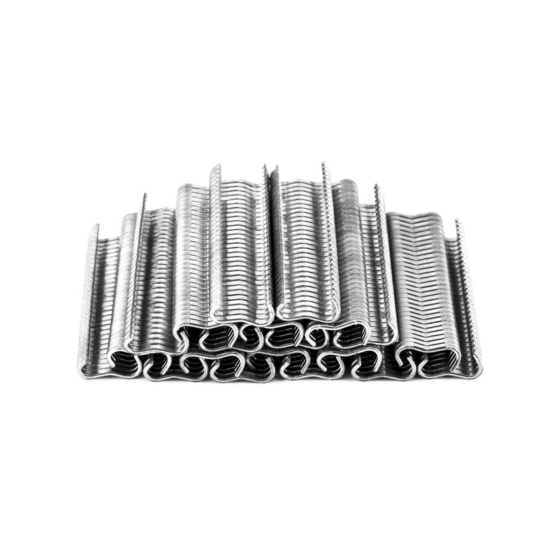 QWORK 1200Pcs Hog Ring, M Clips, Hand Tools for Animal