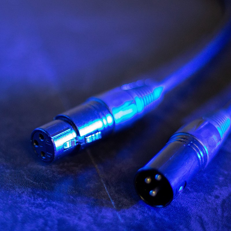 Plugger cable DMX XLR female 3b/male 3b 10 m black