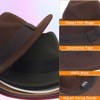 Ruphedy Fedora Hats for Men Women Wool Wide Brim Felt