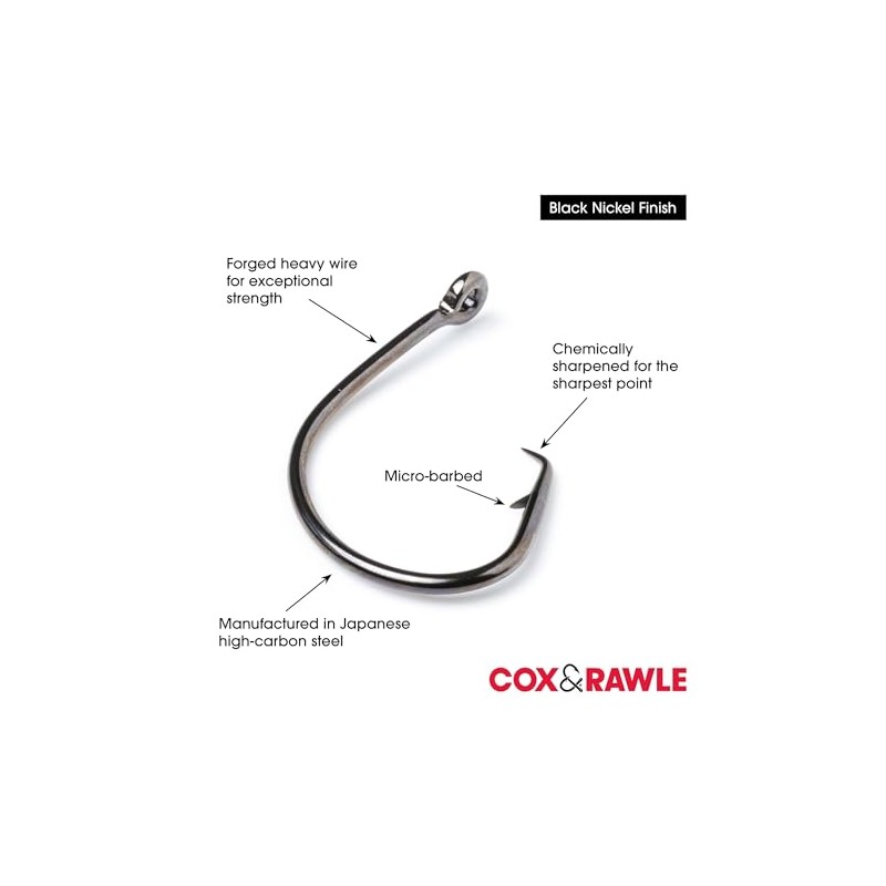 Cox & Rawle Mutsu Circle Extra Sea Fishing Hooks Size