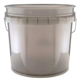 Leaktite 3.5 Gallon Translucent Gray Bucket with Handle