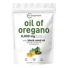 Aceite Oregano 6000 Mg 300 Softgels Hecho En Usa                                                                                                      