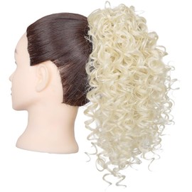 Xiaofeng Spring Curly Ponytail Hairpiece Drawstring Synthetic Ponytail Extension for Women and Girls Daily Use (613#, 12 Inches)