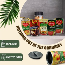 Fake Soup Can Diversion Safe - Keep Your Valuables Safe - like Jewelry, Cash, Money, Coins, Car Keys - Storage Home Security - Peach