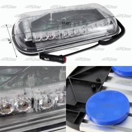DTM 32 LED Amber/White Magnetic Roof Top Emergency Signal Flash Tow Strobe Light F