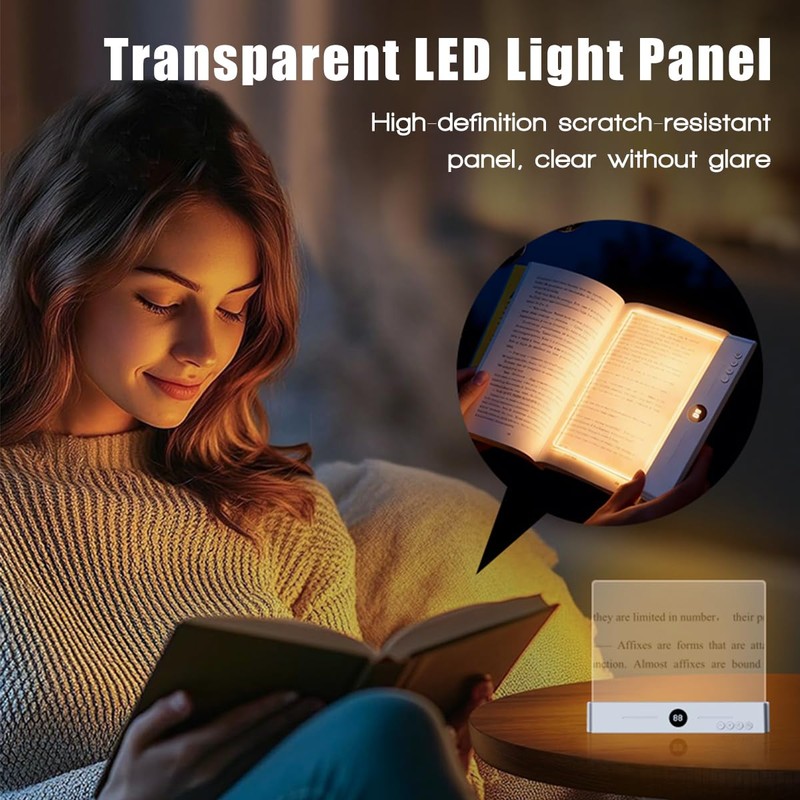 DEYOT Flat Book Light,2026 Upgrade, Book Light Treasure Box, Reading