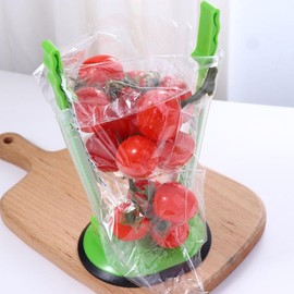 Hands Baggy Rack 1PC Plastic Bag Bracket Adjustable Non Slip Baggy Rack Holder Hand Free Storage Bags Clip Food Storage Bag Holders Kitchen Gadget